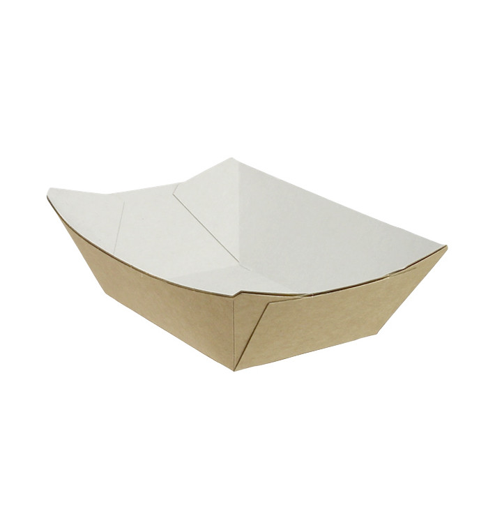 Barqueta Cartolina Kraft 10,6x7,3x4,5cm 350ml (25 Uds) Barqueta Cartolina Kraft 10,6x7,3x4,5cm 350ml (25 Uds)