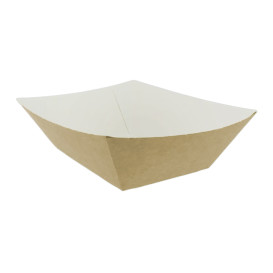 Barqueta Cartolina Kraft 12,2x8x5,5cm 525ml (600 Uds)