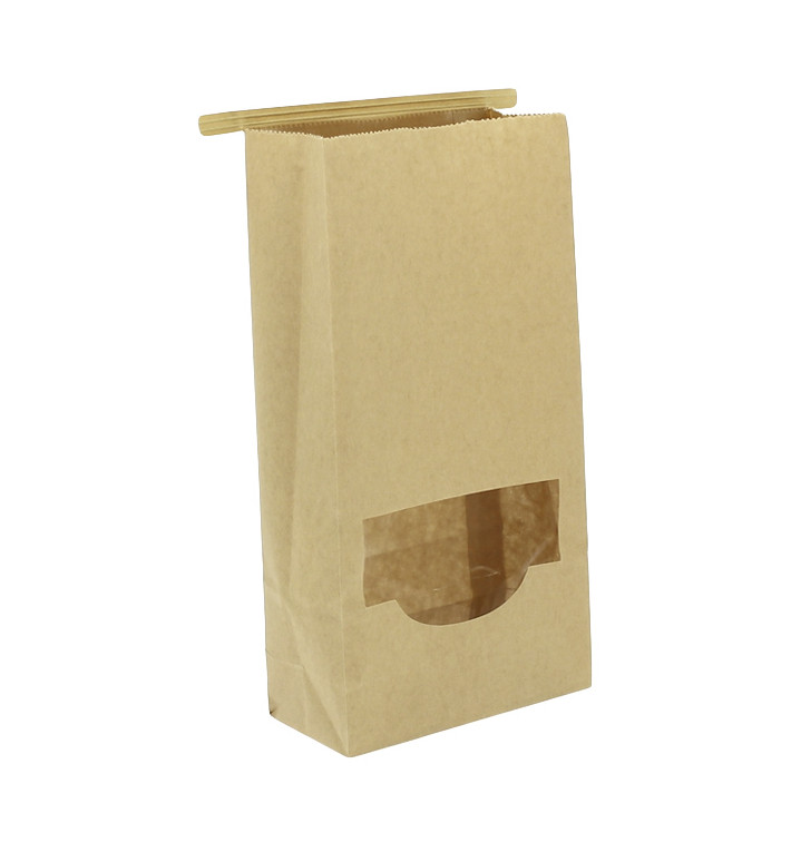 Saco Sem Alças Kraft Fecho Metálico e Janela 12+6x23,5cm (1000 pcs) Saco Sem Alças Kraft Fecho Metálico e Janela 12+6x23,5cm (1000 pcs)