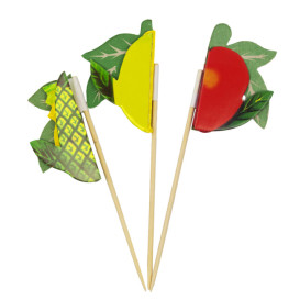 Palitos de Festa Fruta 10cm (100 Uds)