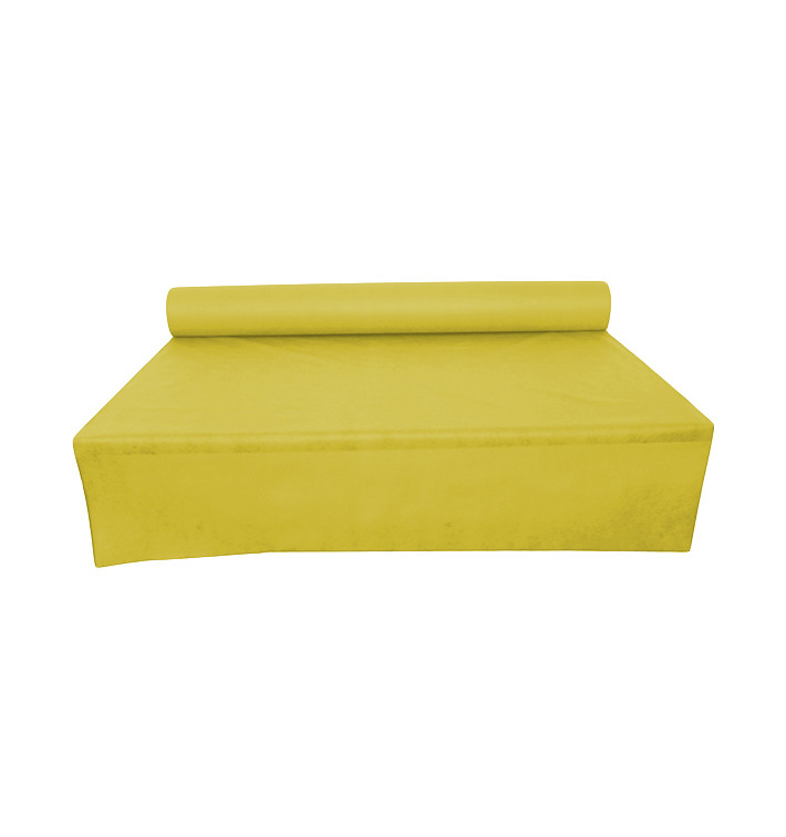 Toalha em Rolo Não Tecido Amarelo 1,2x50m 50g (6 Uds) Toalha em Rolo Não Tecido Amarelo 1,2x50m 50g (6 Uds)