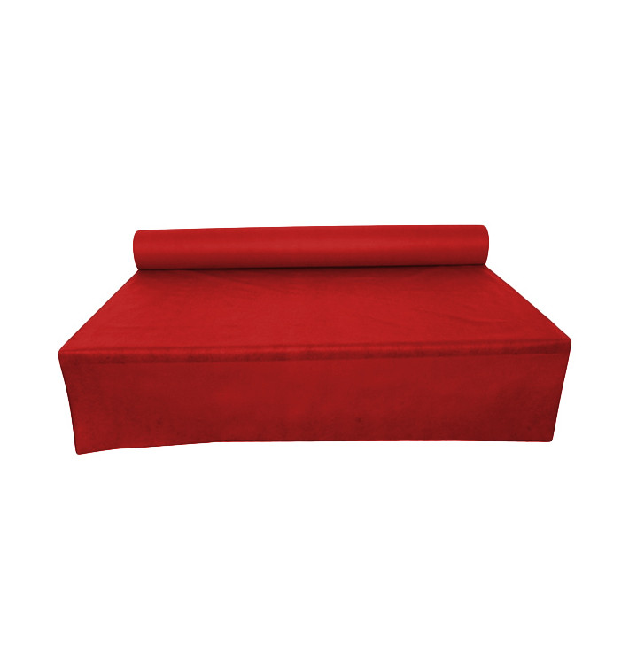 Toalha em Rolo Não Tecido Vermelho 1,2x50m 50g (1 Ud) Toalha em Rolo Não Tecido Vermelho 1,2x50m 50g (1 Ud)