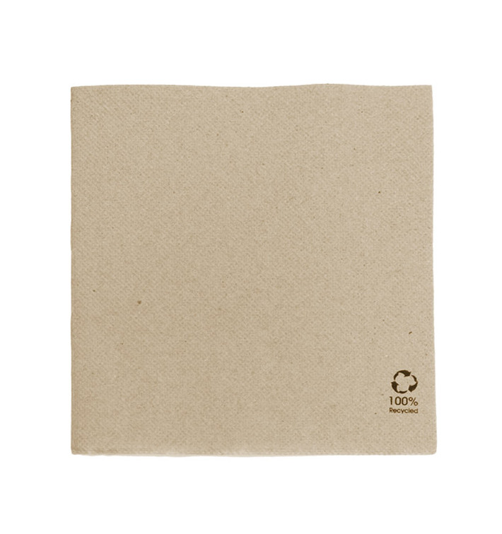 Guardanapos Papel Kraft 2F Ponta-Ponta 33x33cm (1.350 Uds) Guardanapos Papel Kraft 2F Ponta-Ponta 33x33cm (1.350 Uds)