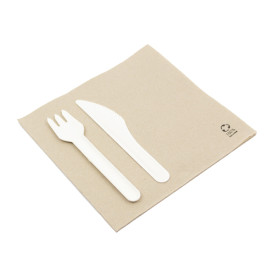 Guardanapos Papel Eco Ponta-Ponta 40x40cm (50 Uds)