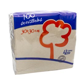 Guardanapos Eco "Recycled" 33x33cm 1 Folha (100 Uds)