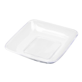 Prato Plastico Degustação Trasparente 6x6x1cm (200 Uds)