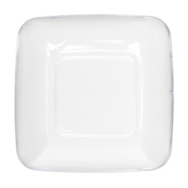 Prato Plastico Degustação Trasparente 6x6x1cm (200 Uds)