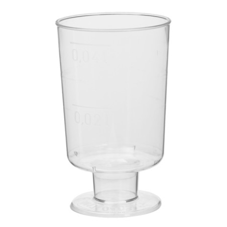 Copo Cristal Licor com Pé PS 40ml (20 Unidades)