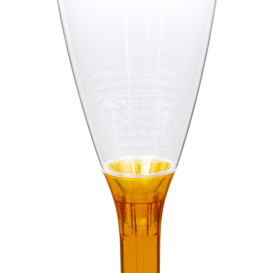 Copo PS Flute Champanhe Laranja Transp. 120ml 2P (200 Uds)