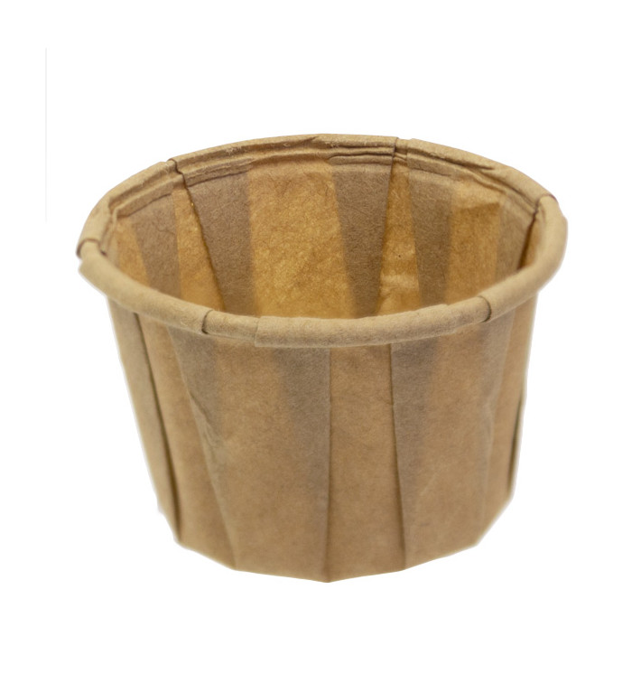 Copo em Papel Kraft para Molhos/Souffle 30ml (250 Uds) Copo em Papel Kraft para Molhos/Souffle 30ml (250 Uds)