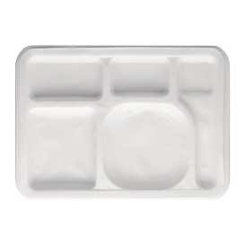 Inserido para Bandeja Plastico PS Branco 470x350mm (500 Uds)