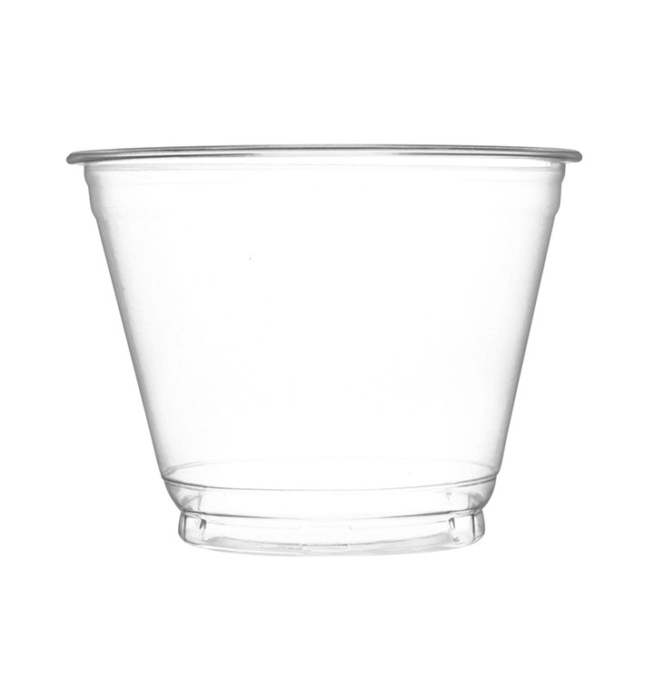 Taça de Plastico PET Cristal 270ml Ø9,3cm (50 Uds)