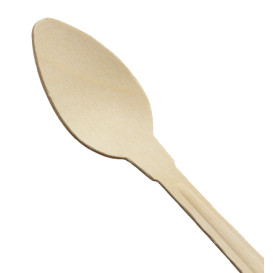 Colher de Madeira 120mm (100 Unidades)
