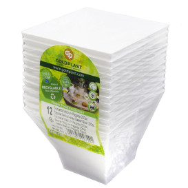 Tigela Degustação Pagoda Medium Branco 200 ml (12 Uds)