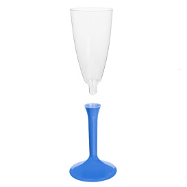 Copo PS Flute Champanhe Azul Mediterraneo 120ml 2P (20 Uds)