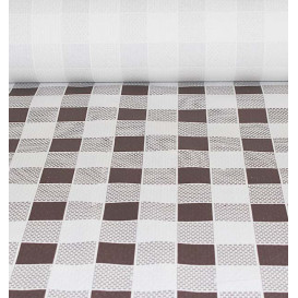 Toalha Papel Rolo Quadros Marrom 1x100m 40g (1 Ud)