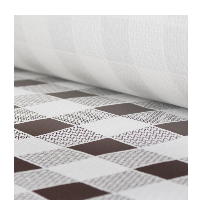 Toalha Papel Rolo Quadros Marrom 1x100m 40g (6 Uds) Toalha Papel Rolo Quadros Marrom 1x100m 40g (6 Uds)