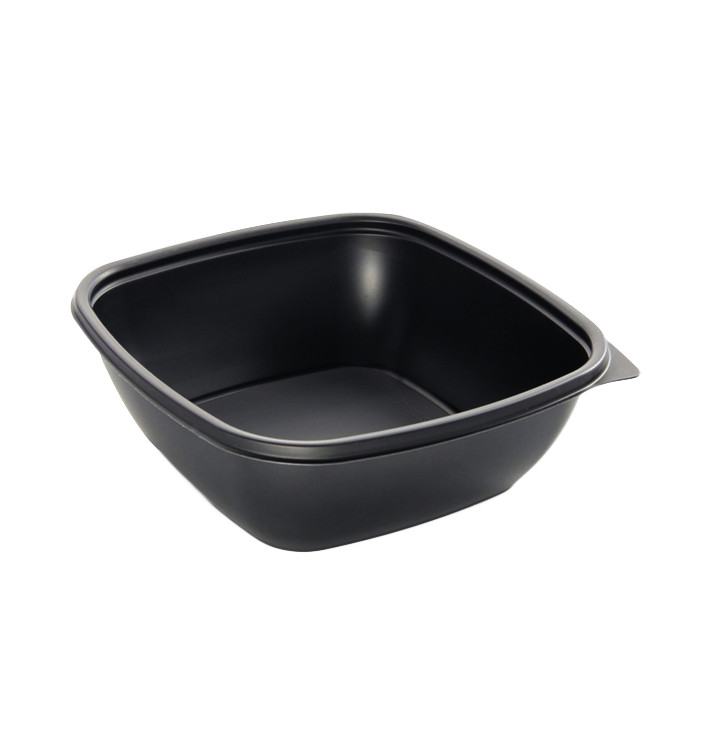 Embalagem Plástico Preto 750ml 16,5x16,5x6cm (50 Uds) Embalagem Plástico Preto 750ml 16,5x16,5x6cm (50 Uds)