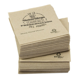 Guardanapos de Papel Miniservis Kraft 17x17cm (200 Uds)