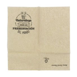 Guardanapos de Papel Miniservis Kraft 17x17cm (200 Uds)