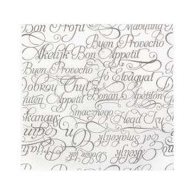 Guardanapos de Papel Miniservis "Bom Proveito" 17x17cm (200 Uds)