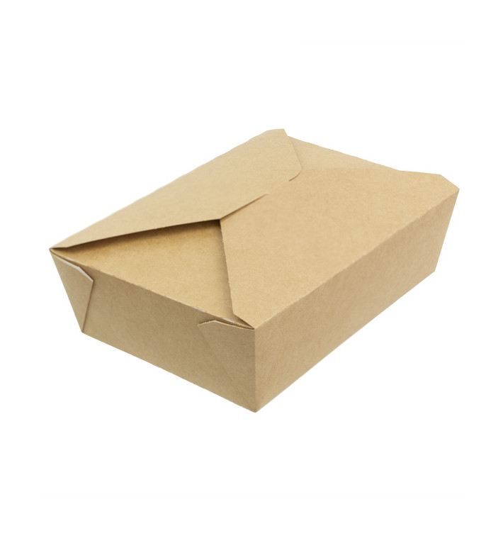 Caixa TakeAway Kraft 19,7x14x6,5cm 1800ml (25 Uds) Caixa TakeAway Kraft 19,7x14x6,5cm 1800ml (25 Uds)