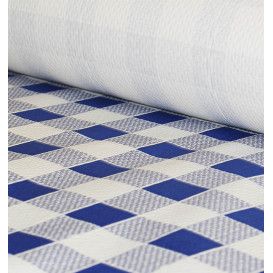 Toalha Papel Rolo Quadros Azules 1x100m 40g (6 Uds)