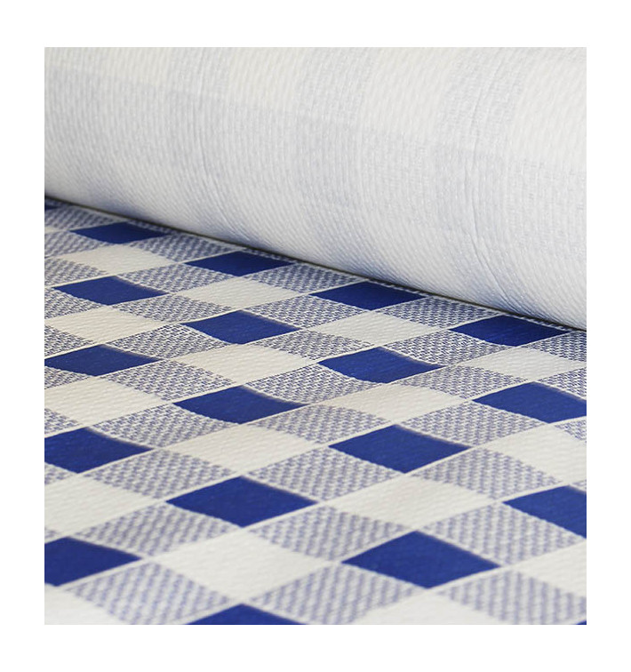 Toalha Papel Rolo Quadros Azules 1x100m 40g (6 Uds) Toalha Papel Rolo Quadros Azules 1x100m 40g (6 Uds)