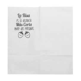 Guardanapos de Papel Miniservis Branco 17x17cm (200 Uds)