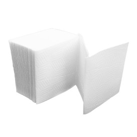 Guardanapos Papel Tissue 2F en V Branca 11x21cm (150 Uds)