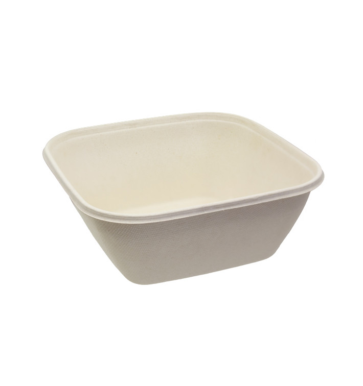 Tigela Cana-de-açúcar 1000ml 170x170x70mm (50 Uds) Tigela Cana-de-açúcar 1000ml 170x170x70mm (50 Uds)