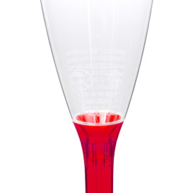 Copo PS Flute Champanhe Red Transp.120ml 2P (200 Uds)