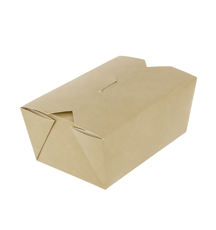 Caixa TakeAway Kraft 13x8,5x6cm 700ml (45 Uds) Caixa TakeAway Kraft 13x8,5x6cm 700ml (45 Uds)