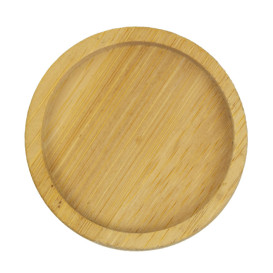 Prato Degustação de Bambu Bicolor Ø5cm (24 Uds)