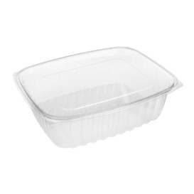 Embalagem Compostáveis PLA com Tampa 1420ml (50 Uds)