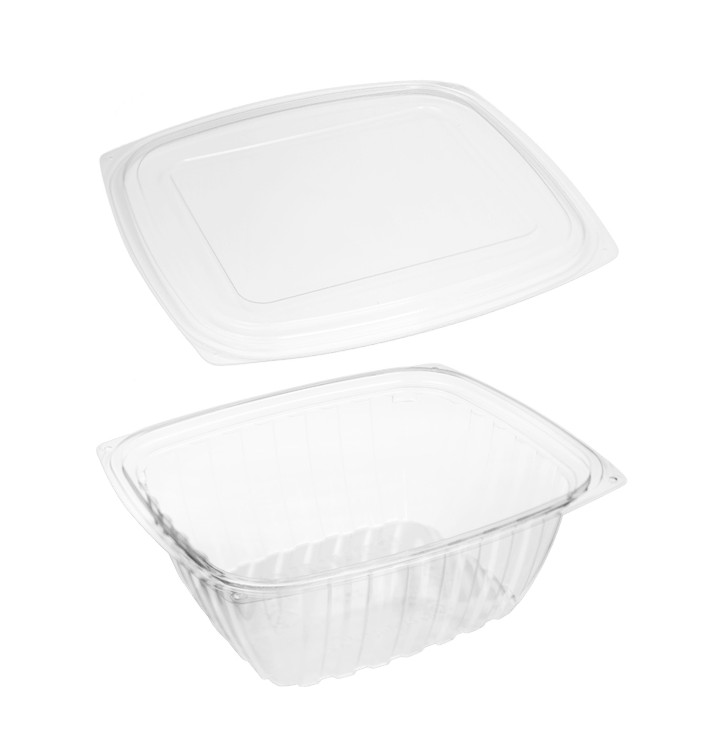 Embalagem Compostáveis PLA com Tampa 940ml (50 Uds) Embalagem Compostáveis PLA com Tampa 940ml (50 Uds)