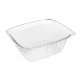 Embalagem Compostáveis PLA com Tampa 940ml (50 Uds)