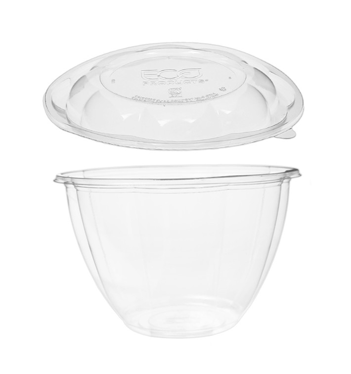 Embalagem com Tampa PLA 1420ml (50 Uds) Embalagem com Tampa PLA 1420ml (50 Uds)