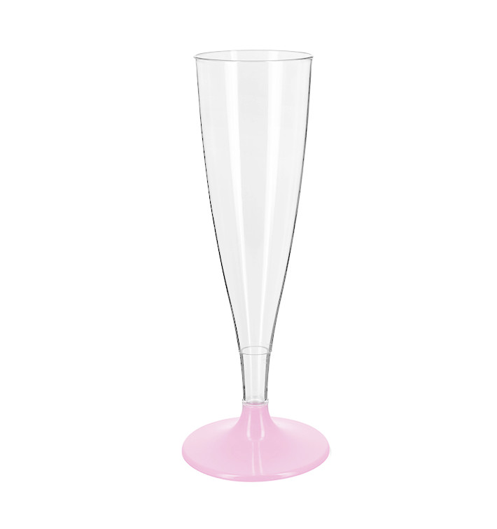 Copo PS Reutilizavel Flute Champanhe Rosa 140ml 2P (48 Uds) Copo PS Reutilizavel Flute Champanhe Rosa 140ml 2P (48 Uds)