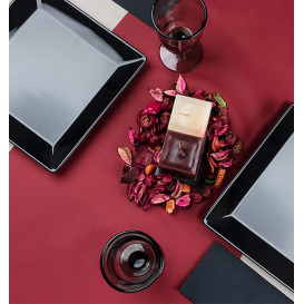 Toalha para Mesa Airlaid Bordeaux 0,4x48m Pre-cortada 30cm (6 Uds)