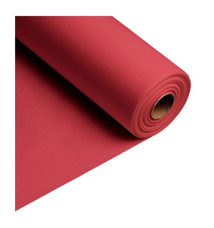 Toalha para Mesa Airlaid Vermelho 0,4x48m Pre-cortada 30cm (6 Uds)