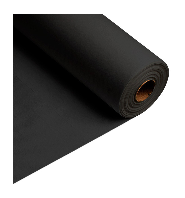 Toalha para Mesa Airlaid Preto Pre-cortada 0,4x48m (6 Uds)