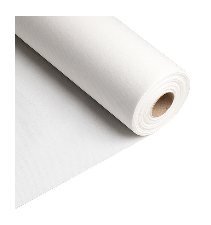 Toalha para Mesa Airlaid Branco 0,4x48m Pré cortada 30cm (1 Ud)