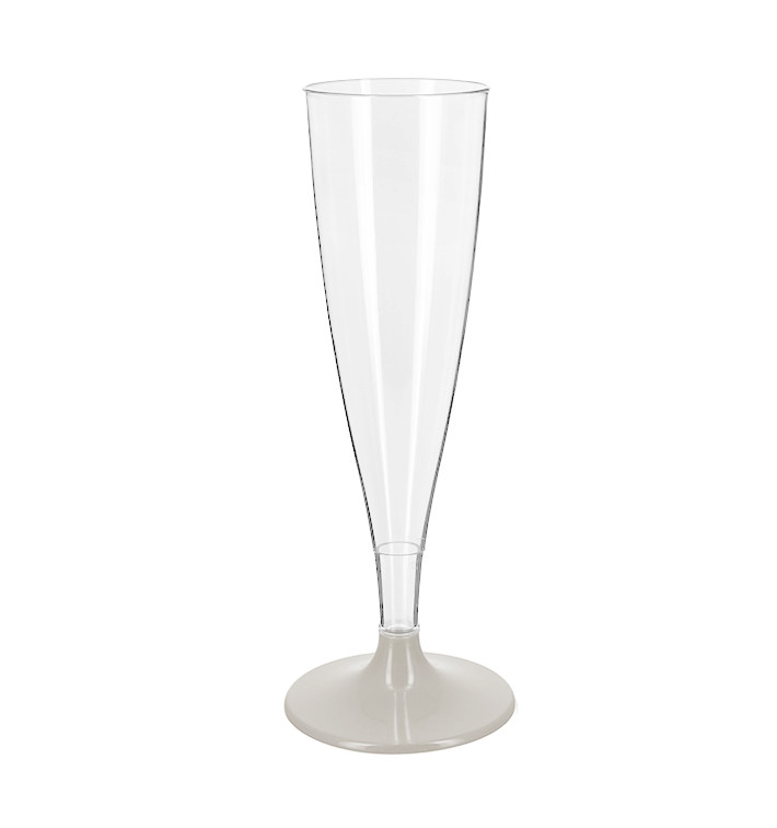 Copo PS Reutilizavel Flute Champanhe Cinza 140ml 2P (6 Uds) Copo PS Reutilizavel Flute Champanhe Cinza 140ml 2P (6 Uds)