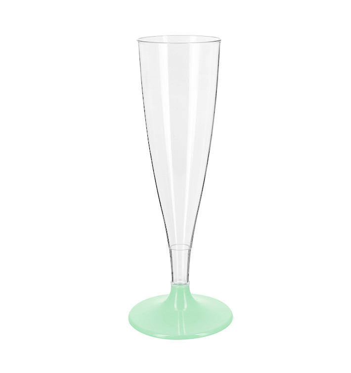 Copo PS Reutilizavel Flute Champanhe Verde 140ml 2P (6 Uds) Copo PS Reutilizavel Flute Champanhe Verde 140ml 2P (6 Uds)