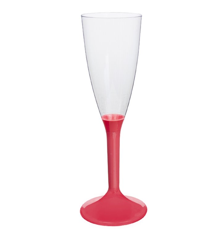 Copo PS Flute Champanhe Coral 120ml 2P (20 Uds) Copo PS Flute Champanhe Coral 120ml 2P (20 Uds)