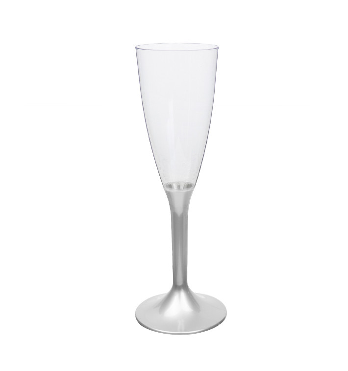 Copo PS Flute Champanhe Cinza 120ml 2P (20 Uds) Copo PS Flute Champanhe Cinza 120ml 2P (20 Uds)