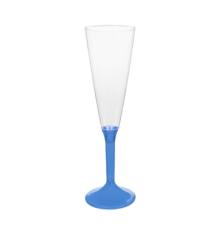 Copo PS Flute Champanhe Azul Transp. 160ml 2P (20 Uds) Copo PS Flute Champanhe Azul Transp. 160ml 2P (20 Uds)