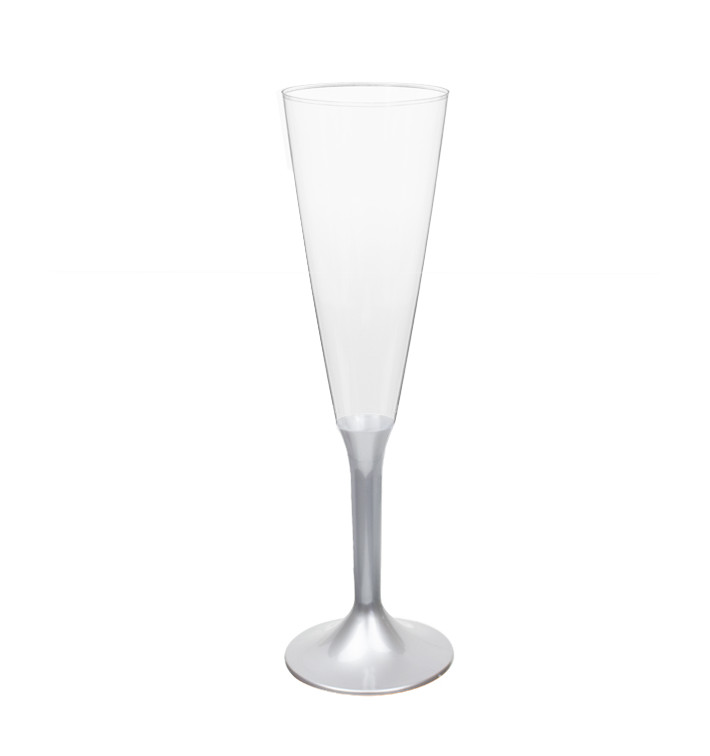 Copo PS Flute Champanhe Cinza 160ml 2P (20 Uds) Copo PS Flute Champanhe Cinza 160ml 2P (20 Uds)