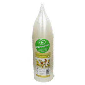 Copo PLA Biodegradavél Transparente 200ml 2P (400 Uds)